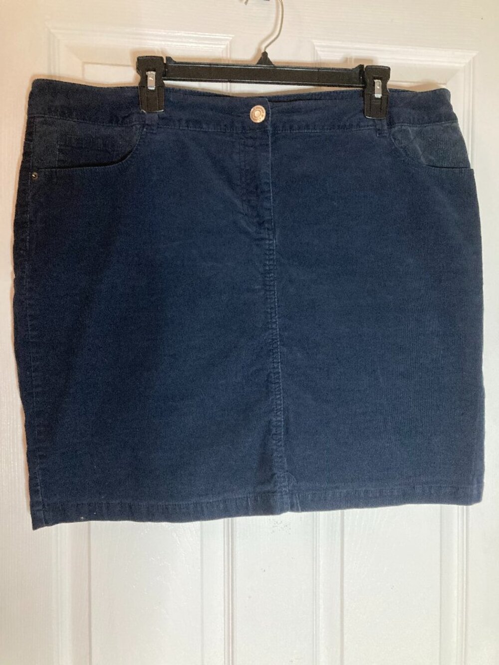 S. OLIVER Navy blue Corduroy Skirt -